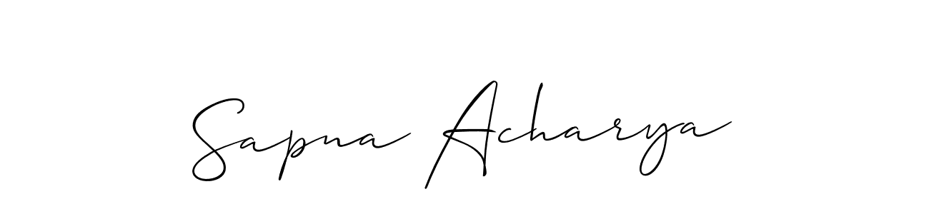 How to Draw Sapna Acharya signature style? Allison_Script is a latest design signature styles for name Sapna Acharya. Sapna Acharya signature style 2 images and pictures png