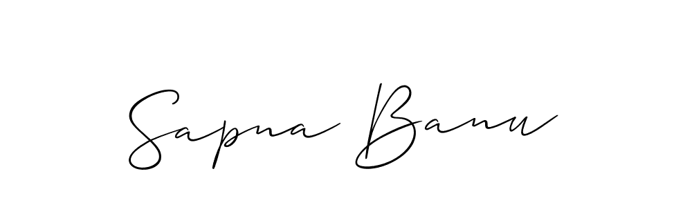 if you are searching for the best signature style for your name Sapna Banu. so please give up your signature search. here we have designed multiple signature styles  using Allison_Script. Sapna Banu signature style 2 images and pictures png