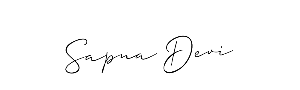 You should practise on your own different ways (Allison_Script) to write your name (Sapna Devi) in signature. don't let someone else do it for you. Sapna Devi signature style 2 images and pictures png