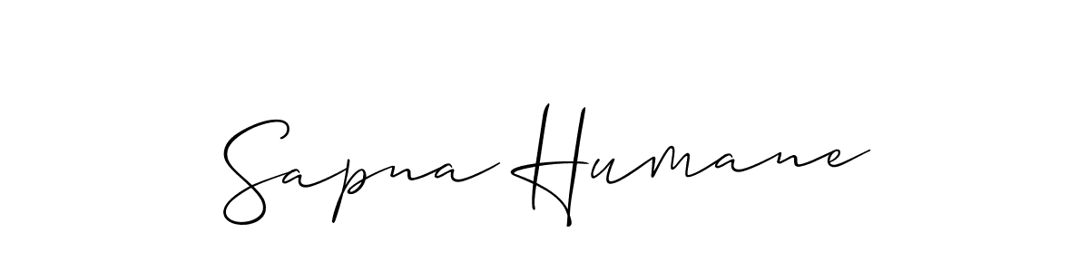 Allison_Script is a professional signature style that is perfect for those who want to add a touch of class to their signature. It is also a great choice for those who want to make their signature more unique. Get Sapna Humane name to fancy signature for free. Sapna Humane signature style 2 images and pictures png