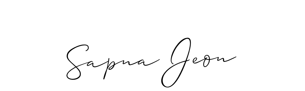 Once you've used our free online signature maker to create your best signature Allison_Script style, it's time to enjoy all of the benefits that Sapna Jeon name signing documents. Sapna Jeon signature style 2 images and pictures png