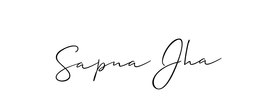 Best and Professional Signature Style for Sapna Jha. Allison_Script Best Signature Style Collection. Sapna Jha signature style 2 images and pictures png