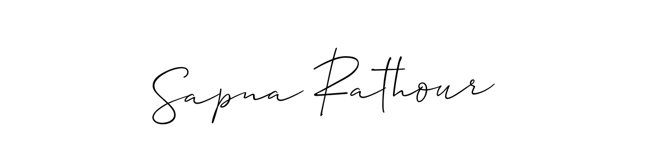 You should practise on your own different ways (Allison_Script) to write your name (Sapna Rathour) in signature. don't let someone else do it for you. Sapna Rathour signature style 2 images and pictures png