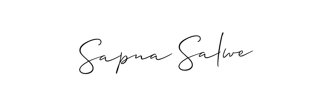 How to Draw Sapna Salwe signature style? Allison_Script is a latest design signature styles for name Sapna Salwe. Sapna Salwe signature style 2 images and pictures png