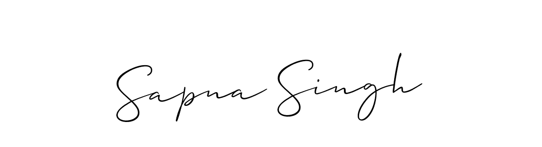 Design your own signature with our free online signature maker. With this signature software, you can create a handwritten (Allison_Script) signature for name Sapna Singh. Sapna Singh signature style 2 images and pictures png