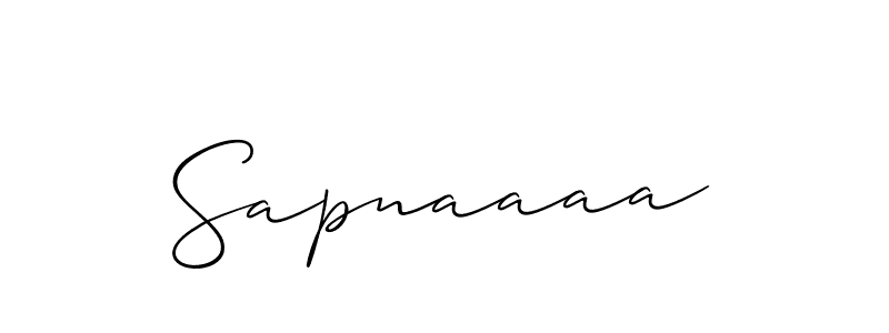 Use a signature maker to create a handwritten signature online. With this signature software, you can design (Allison_Script) your own signature for name Sapnaaaa. Sapnaaaa signature style 2 images and pictures png