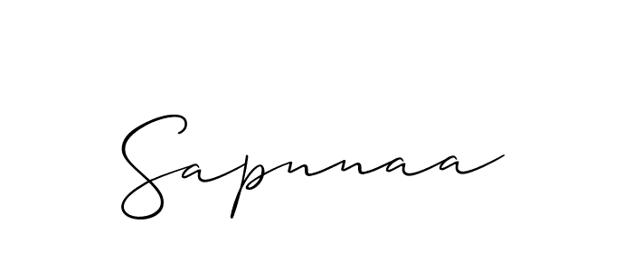 Best and Professional Signature Style for Sapnnaa. Allison_Script Best Signature Style Collection. Sapnnaa signature style 2 images and pictures png