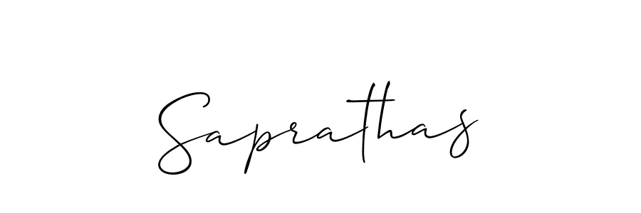 How to make Saprathas name signature. Use Allison_Script style for creating short signs online. This is the latest handwritten sign. Saprathas signature style 2 images and pictures png