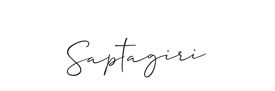 How to Draw Saptagiri signature style? Allison_Script is a latest design signature styles for name Saptagiri. Saptagiri signature style 2 images and pictures png