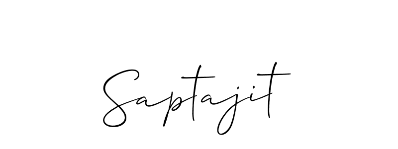 It looks lik you need a new signature style for name Saptajit. Design unique handwritten (Allison_Script) signature with our free signature maker in just a few clicks. Saptajit signature style 2 images and pictures png