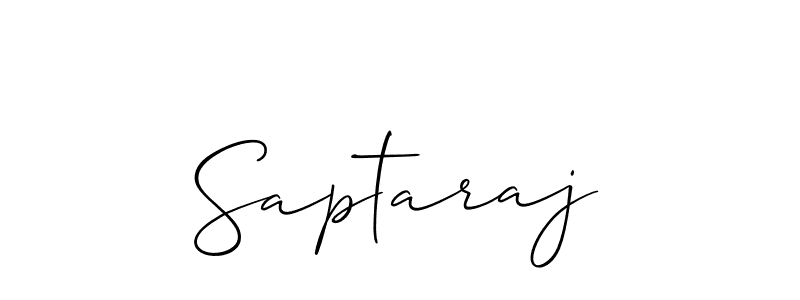 Design your own signature with our free online signature maker. With this signature software, you can create a handwritten (Allison_Script) signature for name Saptaraj. Saptaraj signature style 2 images and pictures png