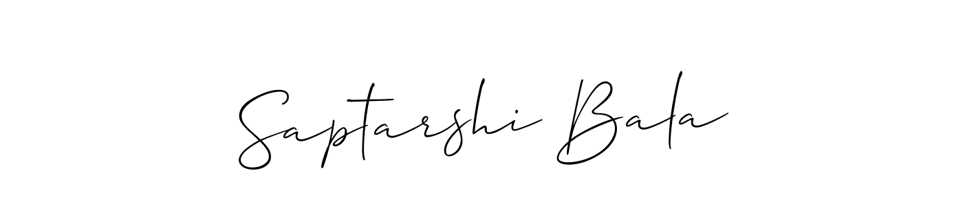 Design your own signature with our free online signature maker. With this signature software, you can create a handwritten (Allison_Script) signature for name Saptarshi Bala. Saptarshi Bala signature style 2 images and pictures png