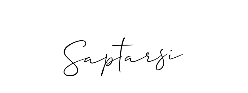 Create a beautiful signature design for name Saptarsi. With this signature (Allison_Script) fonts, you can make a handwritten signature for free. Saptarsi signature style 2 images and pictures png