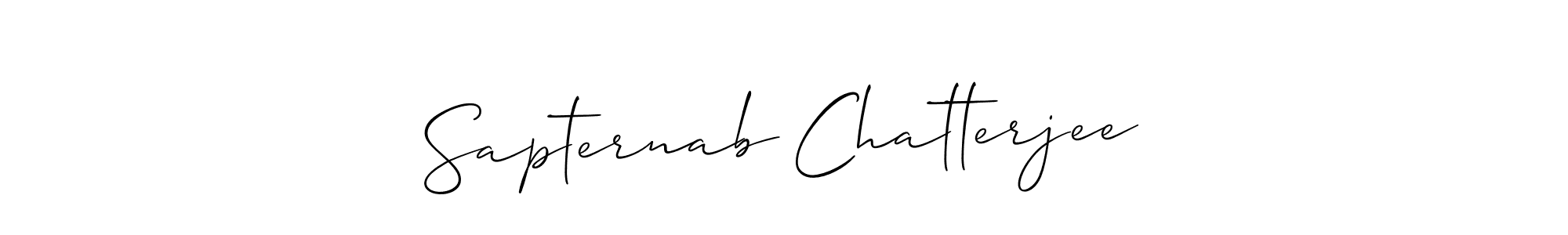 This is the best signature style for the Sapternab Chatterjee name. Also you like these signature font (Allison_Script). Mix name signature. Sapternab Chatterjee signature style 2 images and pictures png