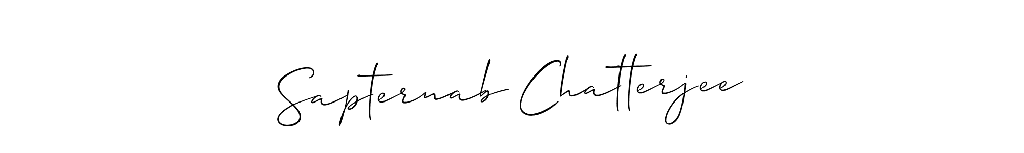 How to make Sapternab Chatterjee signature? Allison_Script is a professional autograph style. Create handwritten signature for Sapternab Chatterjee name. Sapternab Chatterjee signature style 2 images and pictures png