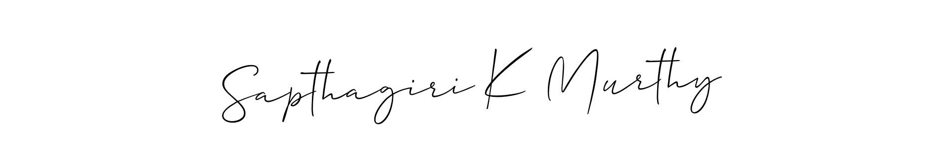 This is the best signature style for the Sapthagiri K Murthy name. Also you like these signature font (Allison_Script). Mix name signature. Sapthagiri K Murthy signature style 2 images and pictures png