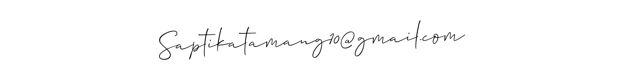 See photos of Saptikatamang10@gmail.com official signature by Spectra . Check more albums & portfolios. Read reviews & check more about Allison_Script font. Saptikatamang10@gmail.com signature style 2 images and pictures png