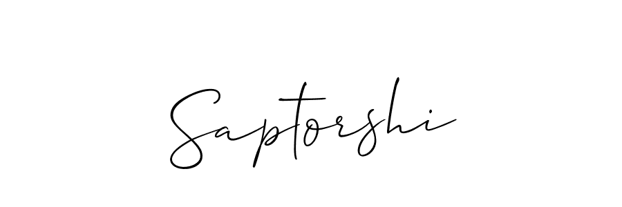 How to Draw Saptorshi signature style? Allison_Script is a latest design signature styles for name Saptorshi. Saptorshi signature style 2 images and pictures png