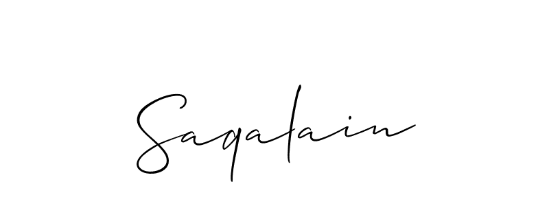 Make a short Saqalain signature style. Manage your documents anywhere anytime using Allison_Script. Create and add eSignatures, submit forms, share and send files easily. Saqalain signature style 2 images and pictures png