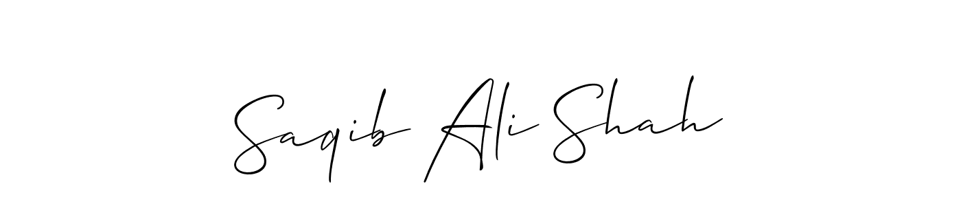 Also You can easily find your signature by using the search form. We will create Saqib Ali Shah name handwritten signature images for you free of cost using Allison_Script sign style. Saqib Ali Shah signature style 2 images and pictures png