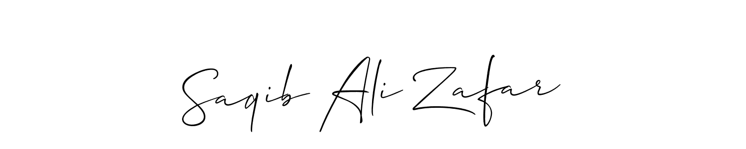 Saqib Ali Zafar stylish signature style. Best Handwritten Sign (Allison_Script) for my name. Handwritten Signature Collection Ideas for my name Saqib Ali Zafar. Saqib Ali Zafar signature style 2 images and pictures png