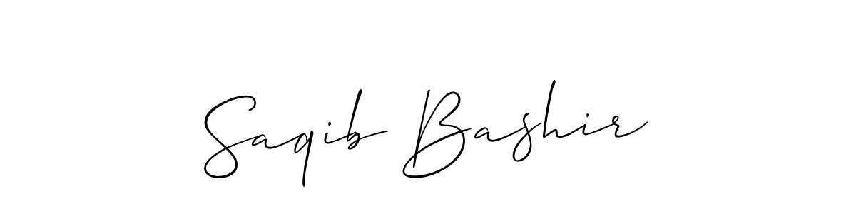 How to make Saqib Bashir signature? Allison_Script is a professional autograph style. Create handwritten signature for Saqib Bashir name. Saqib Bashir signature style 2 images and pictures png