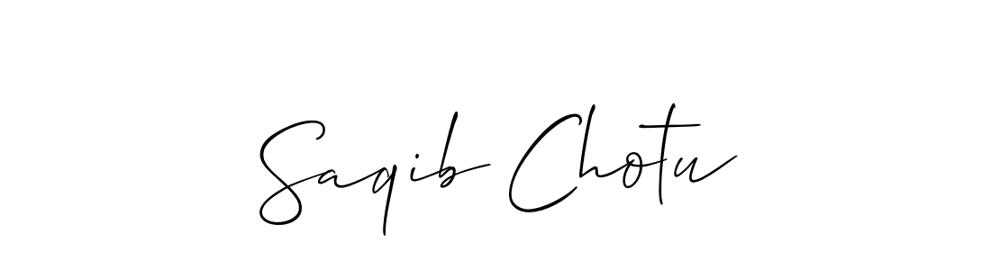 Best and Professional Signature Style for Saqib Chotu. Allison_Script Best Signature Style Collection. Saqib Chotu signature style 2 images and pictures png