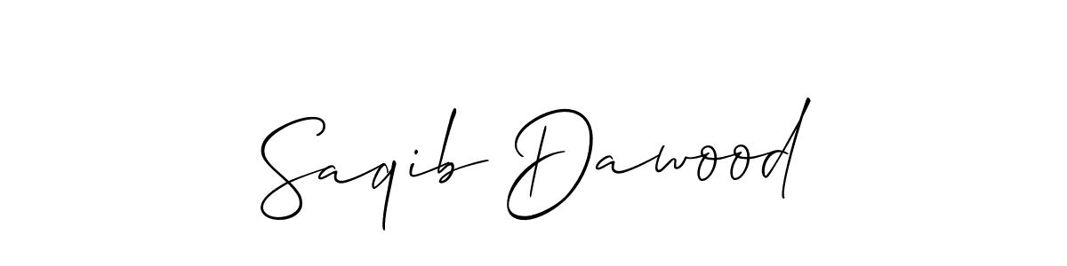 Also we have Saqib Dawood name is the best signature style. Create professional handwritten signature collection using Allison_Script autograph style. Saqib Dawood signature style 2 images and pictures png