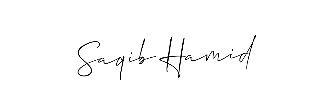Make a beautiful signature design for name Saqib Hamid. Use this online signature maker to create a handwritten signature for free. Saqib Hamid signature style 2 images and pictures png