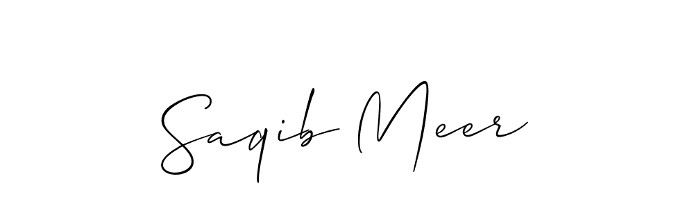 if you are searching for the best signature style for your name Saqib Meer. so please give up your signature search. here we have designed multiple signature styles  using Allison_Script. Saqib Meer signature style 2 images and pictures png