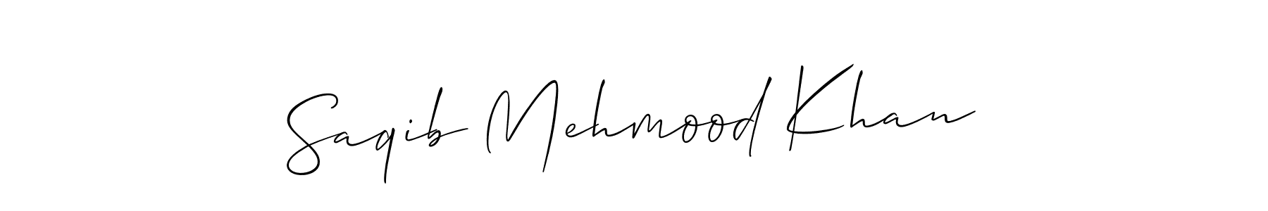 This is the best signature style for the Saqib Mehmood Khan name. Also you like these signature font (Allison_Script). Mix name signature. Saqib Mehmood Khan signature style 2 images and pictures png