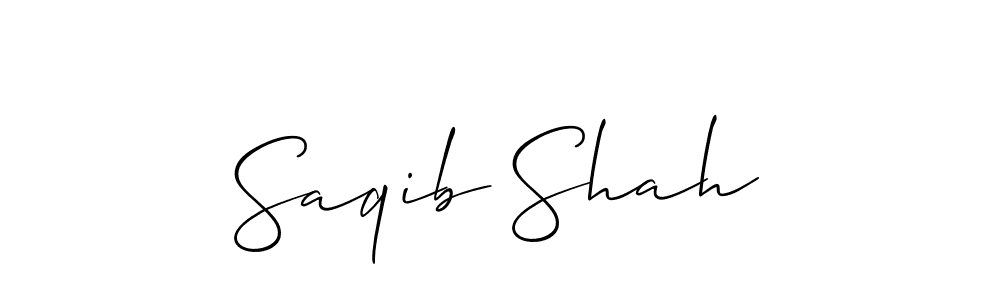 Saqib Shah stylish signature style. Best Handwritten Sign (Allison_Script) for my name. Handwritten Signature Collection Ideas for my name Saqib Shah. Saqib Shah signature style 2 images and pictures png