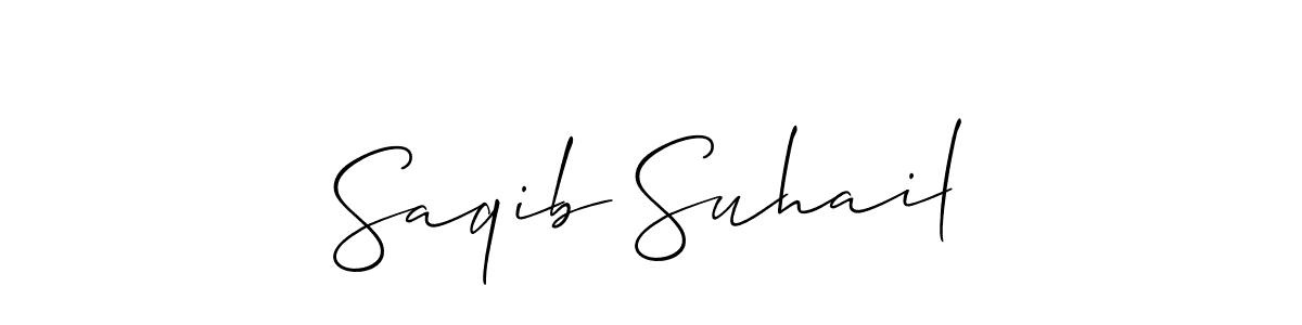 See photos of Saqib Suhail official signature by Spectra . Check more albums & portfolios. Read reviews & check more about Allison_Script font. Saqib Suhail signature style 2 images and pictures png