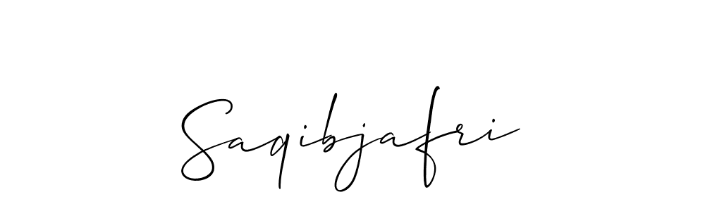 Use a signature maker to create a handwritten signature online. With this signature software, you can design (Allison_Script) your own signature for name Saqibjafri. Saqibjafri signature style 2 images and pictures png