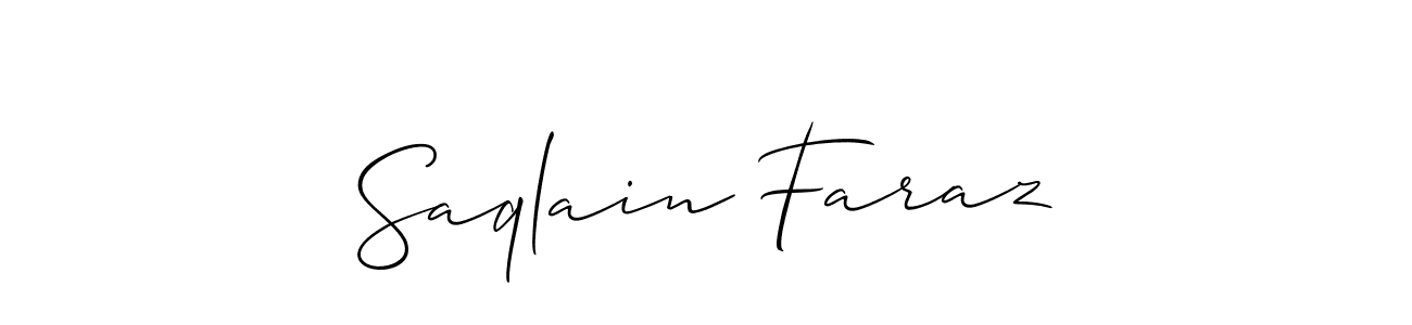 Once you've used our free online signature maker to create your best signature Allison_Script style, it's time to enjoy all of the benefits that Saqlain Faraz name signing documents. Saqlain Faraz signature style 2 images and pictures png