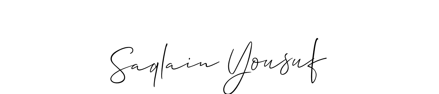 See photos of Saqlain Yousuf official signature by Spectra . Check more albums & portfolios. Read reviews & check more about Allison_Script font. Saqlain Yousuf signature style 2 images and pictures png