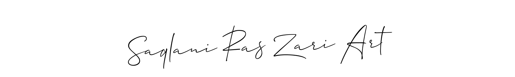 How to Draw Saqlani Ras Zari Art signature style? Allison_Script is a latest design signature styles for name Saqlani Ras Zari Art. Saqlani Ras Zari Art signature style 2 images and pictures png