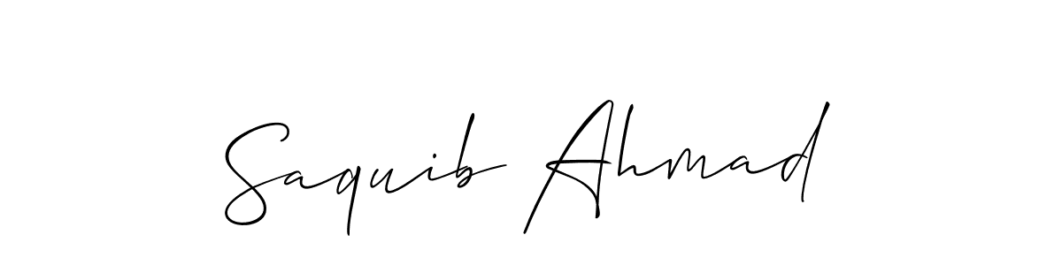 Make a beautiful signature design for name Saquib Ahmad. Use this online signature maker to create a handwritten signature for free. Saquib Ahmad signature style 2 images and pictures png