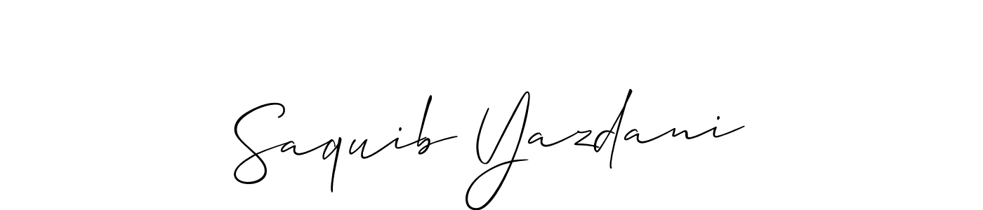 Make a beautiful signature design for name Saquib Yazdani. Use this online signature maker to create a handwritten signature for free. Saquib Yazdani signature style 2 images and pictures png