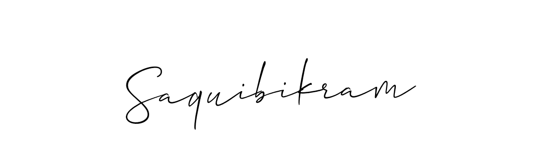 Create a beautiful signature design for name Saquibikram. With this signature (Allison_Script) fonts, you can make a handwritten signature for free. Saquibikram signature style 2 images and pictures png