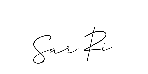 Best and Professional Signature Style for Sar Ri. Allison_Script Best Signature Style Collection. Sar Ri signature style 2 images and pictures png