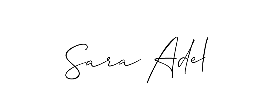 Similarly Allison_Script is the best handwritten signature design. Signature creator online .You can use it as an online autograph creator for name Sara Adel. Sara Adel signature style 2 images and pictures png