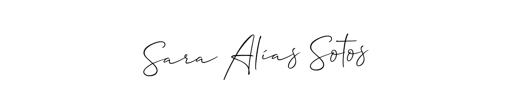 You can use this online signature creator to create a handwritten signature for the name Sara Alías Sotos. This is the best online autograph maker. Sara Alías Sotos signature style 2 images and pictures png