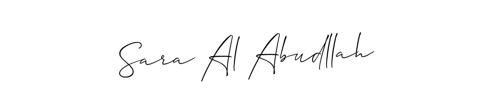 This is the best signature style for the Sara Al Abudllah name. Also you like these signature font (Allison_Script). Mix name signature. Sara Al Abudllah signature style 2 images and pictures png