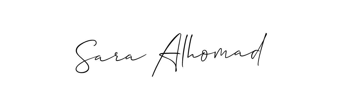 if you are searching for the best signature style for your name Sara Alhomad. so please give up your signature search. here we have designed multiple signature styles  using Allison_Script. Sara Alhomad signature style 2 images and pictures png