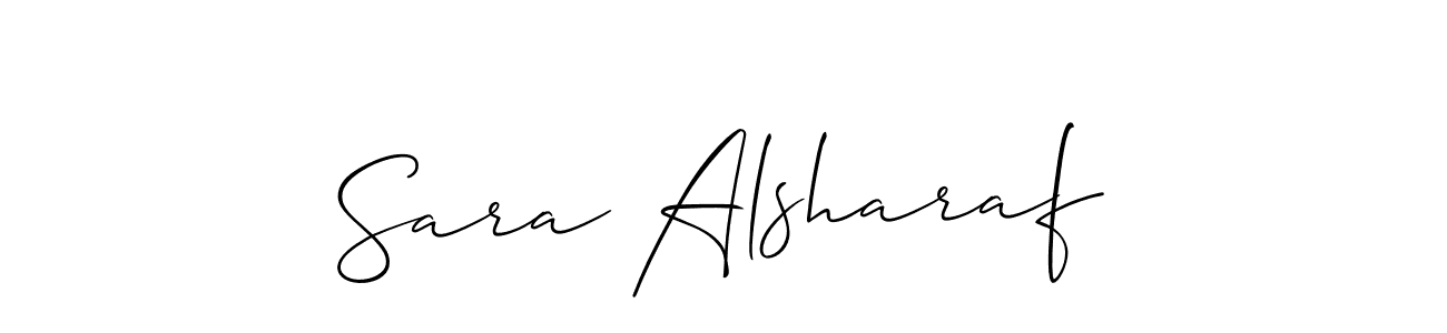 Once you've used our free online signature maker to create your best signature Allison_Script style, it's time to enjoy all of the benefits that Sara Alsharaf name signing documents. Sara Alsharaf signature style 2 images and pictures png