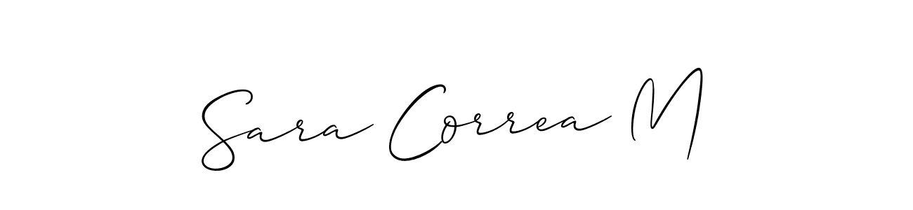 Best and Professional Signature Style for Sara Correa M. Allison_Script Best Signature Style Collection. Sara Correa M signature style 2 images and pictures png