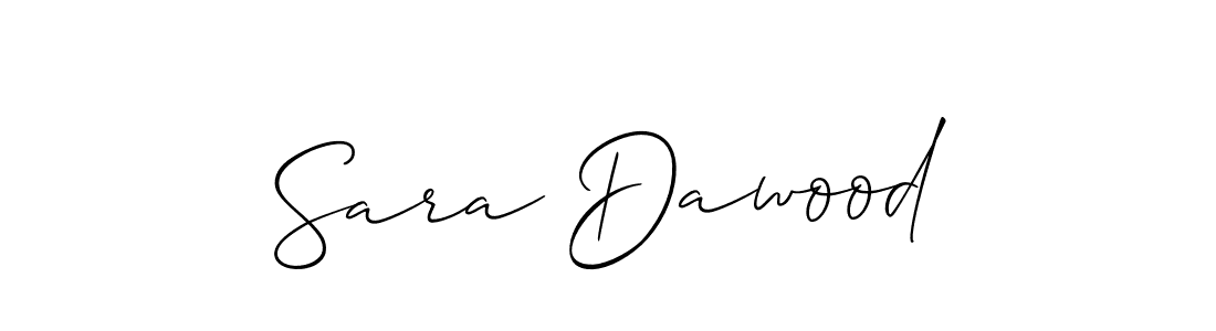 if you are searching for the best signature style for your name Sara Dawood. so please give up your signature search. here we have designed multiple signature styles  using Allison_Script. Sara Dawood signature style 2 images and pictures png