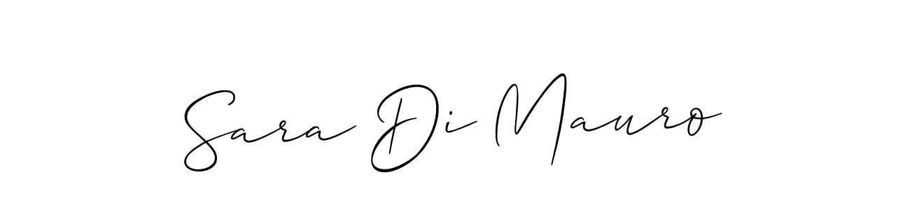 Design your own signature with our free online signature maker. With this signature software, you can create a handwritten (Allison_Script) signature for name Sara Di Mauro. Sara Di Mauro signature style 2 images and pictures png