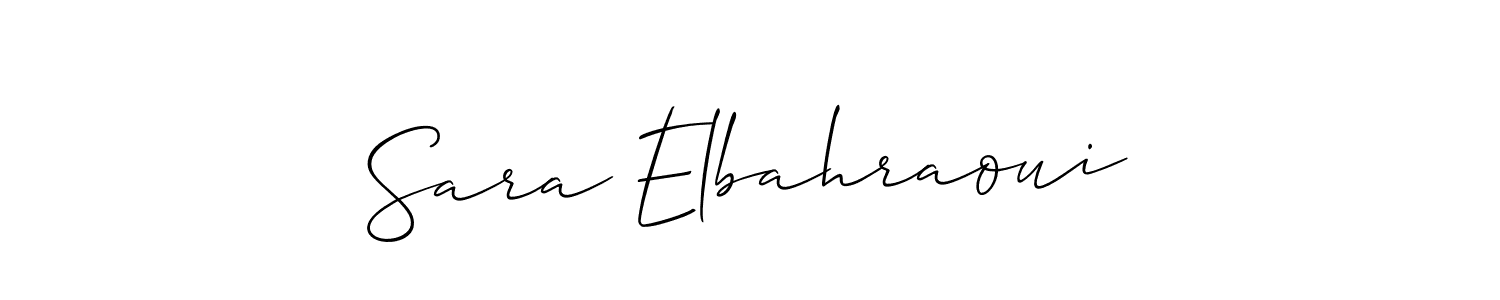 Once you've used our free online signature maker to create your best signature Allison_Script style, it's time to enjoy all of the benefits that Sara Elbahraoui name signing documents. Sara Elbahraoui signature style 2 images and pictures png